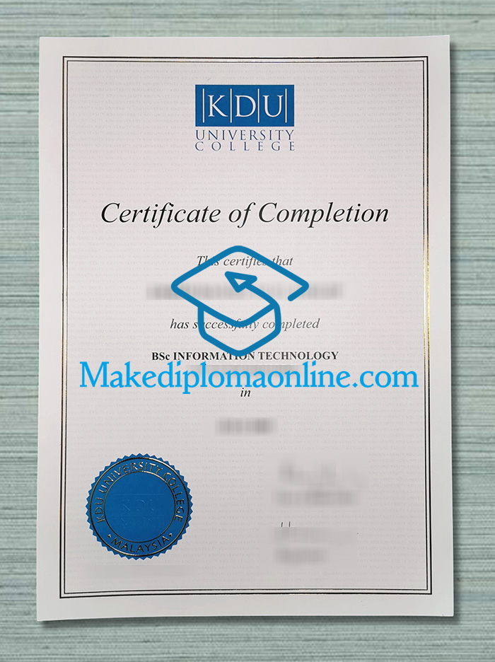 KDU University College Diploma KDU University College Diploma