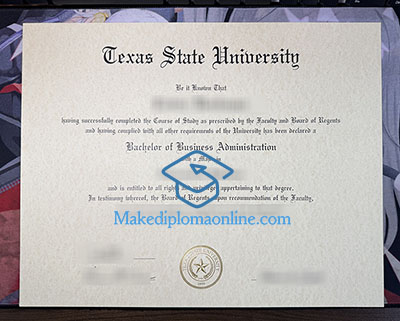 Texas State University Diploma